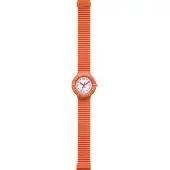 Hip Hop Montre à affichage analogique orange / blanc