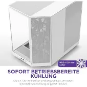 NZXT Débit H6 (ATX), Boîtier PC, Blanc
