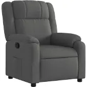 vidaXL Fauteuil relax, tissu, gris foncé