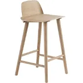 Muuto Nerd Counter Bar Stool Oak | 65 cm