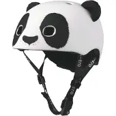 Micro mobility Jeu de plein air Casque Panda 3D avec boucle magnétique et lumière LED intégrée Taille S