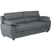 Vente-unique Canapé 3+2 Places En Tissu Manoa - Anthracite