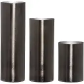 Hubsch Set de 3 Vase en fer gris