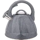 Cheffinger Bouilloire À Sifflet 3l Compatible Induction Au Design Marbré Gris