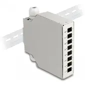 DeLOCK Boîtier de répartition en fibre optique , montage sur rail DIN