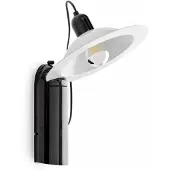 Stilnovo Lampiatta Lampe de Table / Applique Black | White