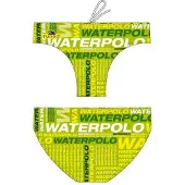 Turbo Text Swimming Brief Vert XL Homme
