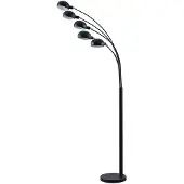 LINDBY Lampadaire , Jewa, Noir, Salon / séjour, Métal, Moderne