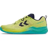 Hummel Chaussures de sport d'intérieur HB Powerstrike Pro, chaussures de handball, vert/bleu 230729-5031, pointure : 45 EU