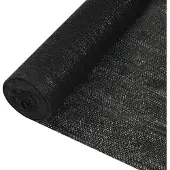 vidaXL Panneau de clôture noir 2x10 m HDPE 195 g/m