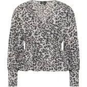 Faina Chemisier gris / blanc