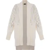 Faina Cardigan or / argent / blanc cassé
