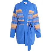 IZIA Cardigan bleu / jaune