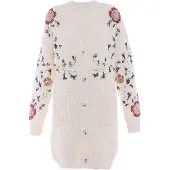 Faina Cardigan mélange de couleurs / blanc cassé
