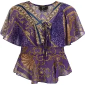 Faina Chemisier or / violet