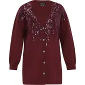 Faina Cardigan cyclamen / violet foncé