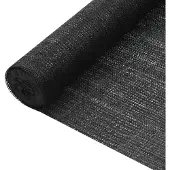 vidaXL Filet brise-vue Noir 3,6x50 m PEHD 75 g/m²