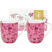 Pip studio Tasse Pip Studio Jolie Fleurs Rose 145ml (Set de 2)