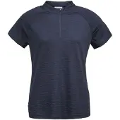 Dolomite Cristallo merino Zip Short Sleeve T-shirt Bleu S Femme