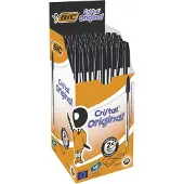 BIC Cristal Pen 50 Units Noir Enfants