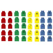 Softee Numbered 16-20 Training Bib 5 Units Bleu Junior Homme