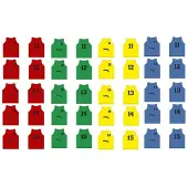 Softee Numbered 11-15 Training Bib 5 Units Vert Junior Homme