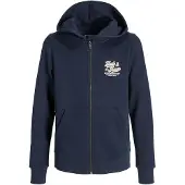 Jack & Jones Logohood 2col Full Zip Sweatshirt Bleu 8 Years Garçon