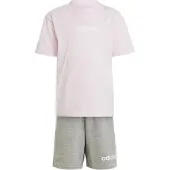 Adidas Essentials Linear Tee Set Rose 4-5 Years Enfants