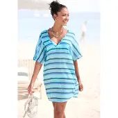s.Oliver Vêtement de plage bleu / bleu clair / vert foncé