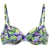s.Oliver Hauts de bikini bleu nuit / vert / vert clair / lavande