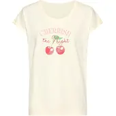Vivance T-shirt écru / vert / pitaya / rouge clair