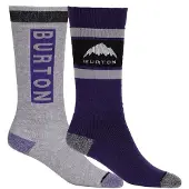 Burton Weekend Midweight Socks 2 Pairs Gris,Violet EU 30-32 Fille