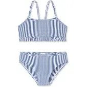 Schiesser Bikini ' Aqua Kids ' bleu foncé / blanc