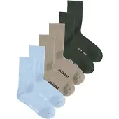 Jack & Jones Chaussettes 'JACNOLAN' bleu clair / taupe / sapin / blanc