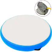 vidaXL Tapis de gymnastique gonflable avec pompe 100x100x20 cm PVC bleu