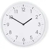 Nedis Horloge murale silencieuse, 300 mm, plastique blanc