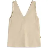 Ecoalf pour femme. MCWGASRSAMY00709S24-008 T-shirt beige Samy (L), Casuel, Lin, Sans manches / bretelles