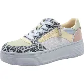 Tamaris Baskets basses bleu ciel / jaune pastel / vert pastel / blanc naturel