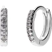 Lucardi Boucles d'oreilles 'Modernes Basic' argent