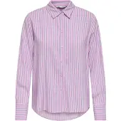 ONLY Chemisier 'ONLBerit' bleu foncé / rose clair / blanc