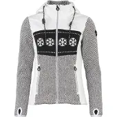Mountain Peak Blouson à capuche zippé bi-matière femme