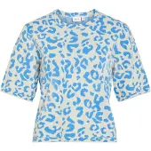 Vila Pull-over 'VIMayas' azur / blanc naturel