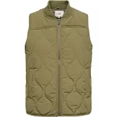 ONLY Waistcoat Raya Quilt Short Femmes