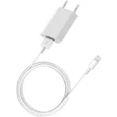 Avizar , adaptateur secteur USB avec câble de chargement pour Apple iPhone / iPad / iPod, blanc