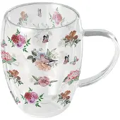 Ambiente Tasse En Verre Double Paroi ¿ Jardin Des Papillons