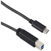 Targus - Câble USB - 24 pin USB-C (M) pour USB Type B (M) - USB 3.1 Gen 2 - 3 A - 1 m - noir - Europe