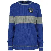Harry Potter Pull tricoté de - Serdaigle - Quidditch - S - XL - pour Femme - bleu/gris - Taille L