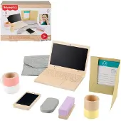 Fisher-Price Fisher Price ENSEMBLE EN BOIS POUR TRAVAILLER DEPUIS LA MAISON