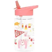 A Little Lovely Company Gourde av. Paille - 450 ml - Fun - - UneTaille - Gourde