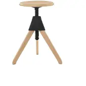 Magis Jerry – The Wild Bunch Le Tabouret Pivotant Natural 7011 | Black 1754 C